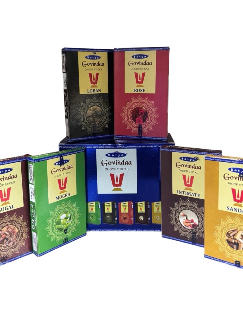 Satya Govindaa Incense Dhoop Sticks Assorted Scents - Multicolor